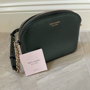 Brand New Kate Spade Crossbody Clutch in Dark Green